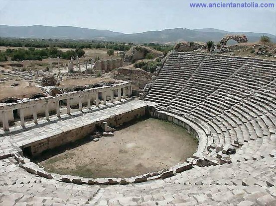 Photo:  Ancient Theater at Aphrodisias, the city of Aphrodite